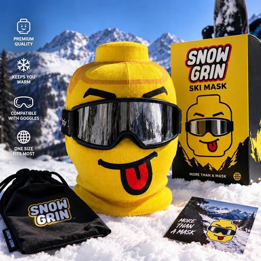 SnowGrin Funny Face Ski Mask