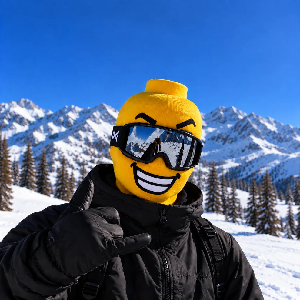 SnowGrin Funny Face Ski Mask